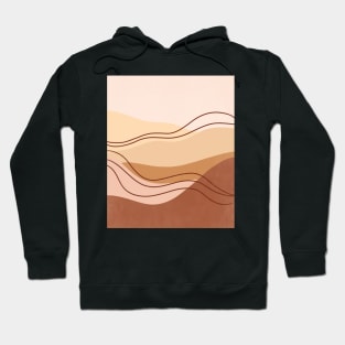 Abstract boho mountain landscape 2 Hoodie